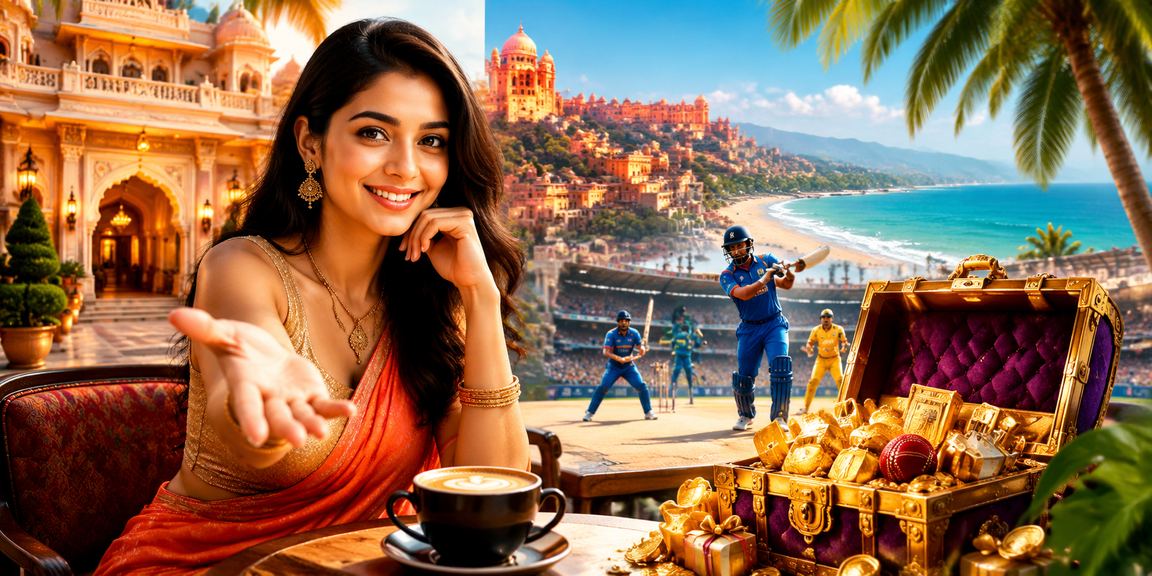 Cricket fan enjoying betting on a beach in India